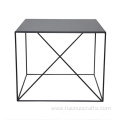 modern special square iron metal cheap tea table